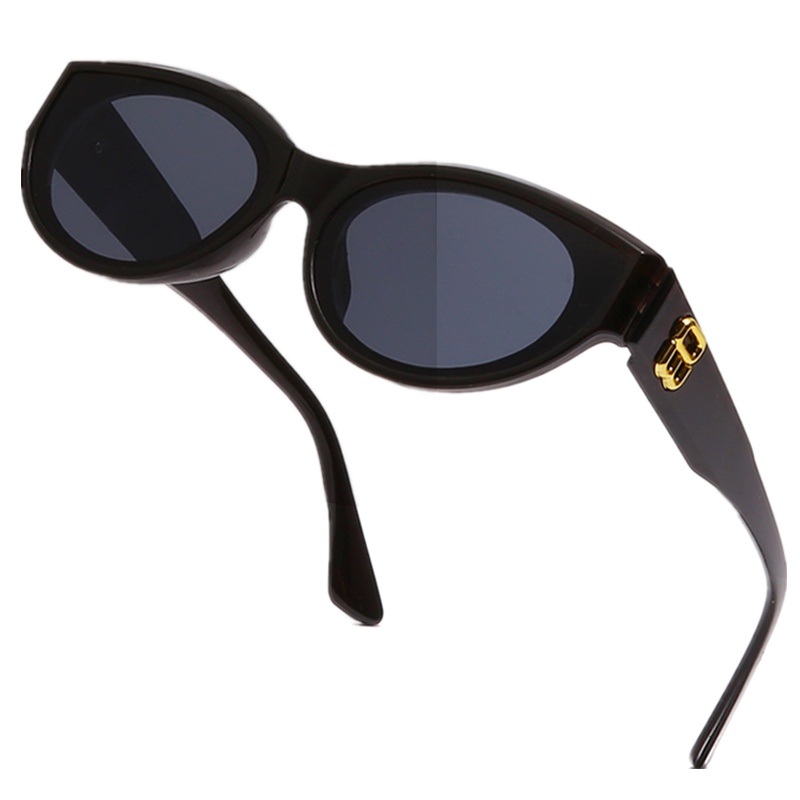 Kính Mát Gọng Nhỏ Hình Mắt Mèo Phong Cách Retro Thời Trang Unisex