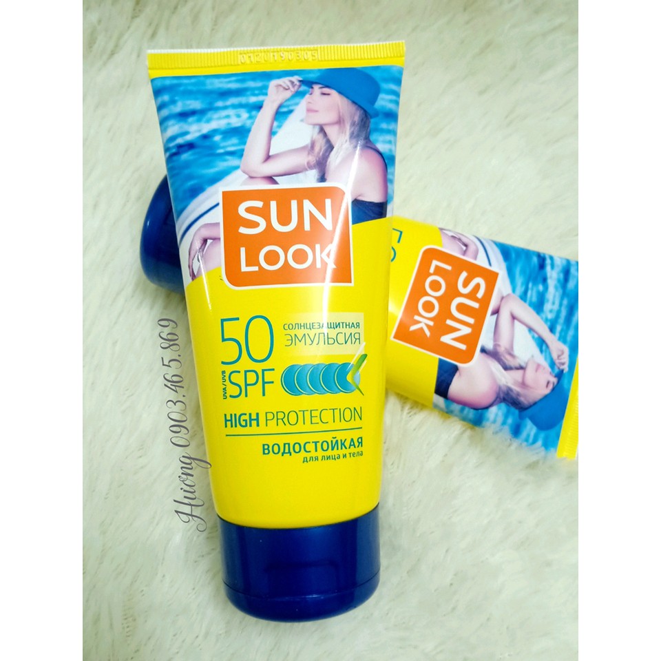 Kem chống nắng Sunlook tuýt to 150ml spf50 xách Nga