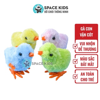 Đồ chơi cho bé trai bé gái Gà vặn cót, Đồ chơi trẻ em vận động gà con vặn dây cót Space Kids