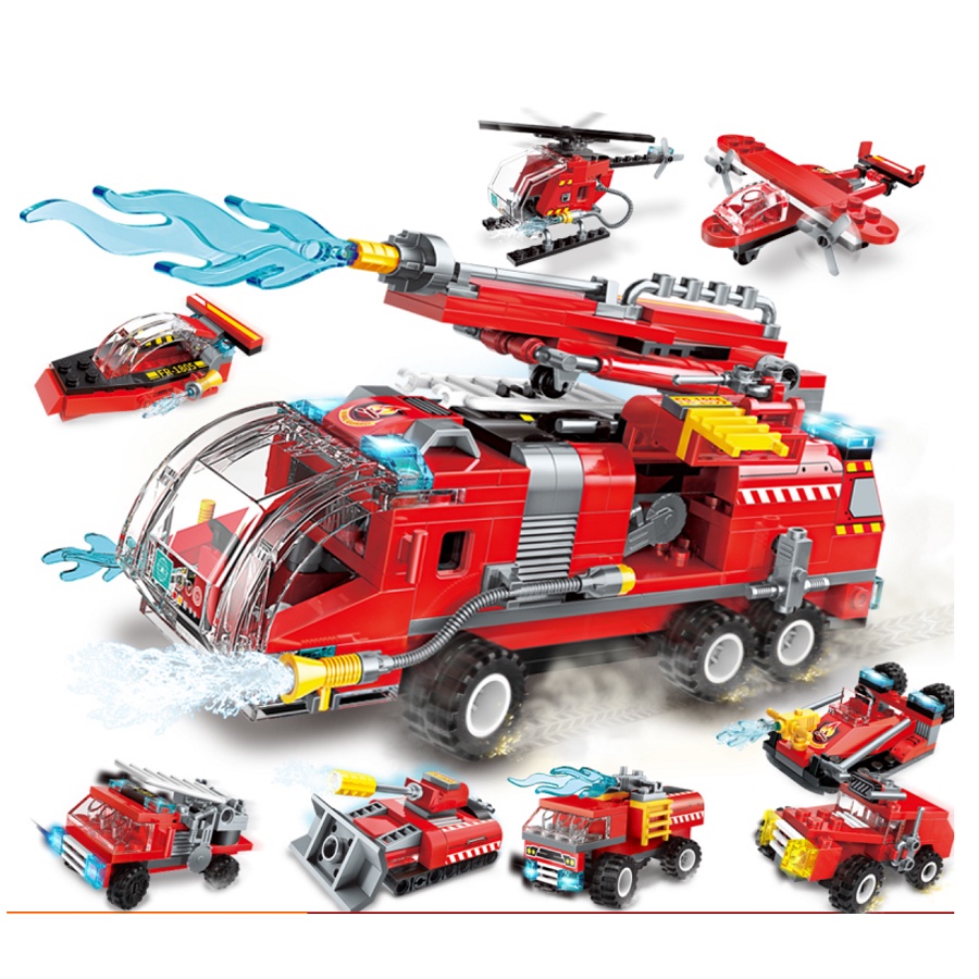 Lego 8 món 1805 mô hình xe cứu hỏa