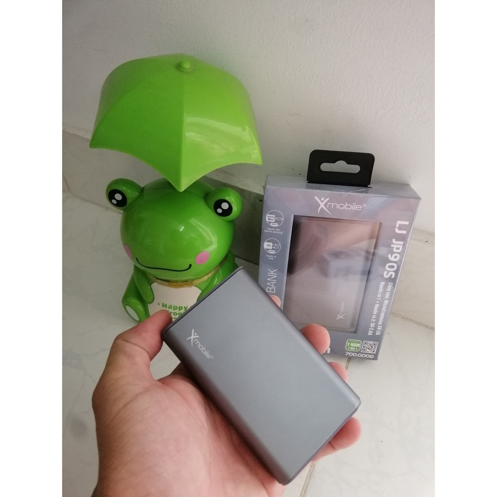 Pin dự phòng 10.000 mAh Lightning Xmobile LJ JP90S Nhôm Xám