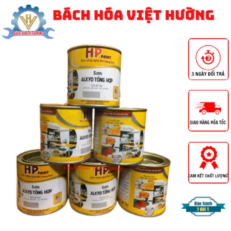 Sơn Tổng hợp Hòa Phát Alky Sơn mọi bề mặt kim loại, gỗ, bê tông, nhựa các loại dung tích 800ml đủ màu