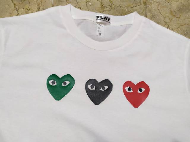 Cdg PLAY 6 Comme Des Garcons Áo Thun