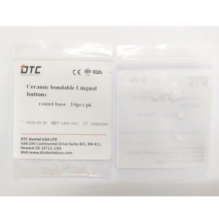 [Chính hãng]  Set 10 button sứ, button chỉnh nha (Ceramic Bondable Lingual Button)_DTC