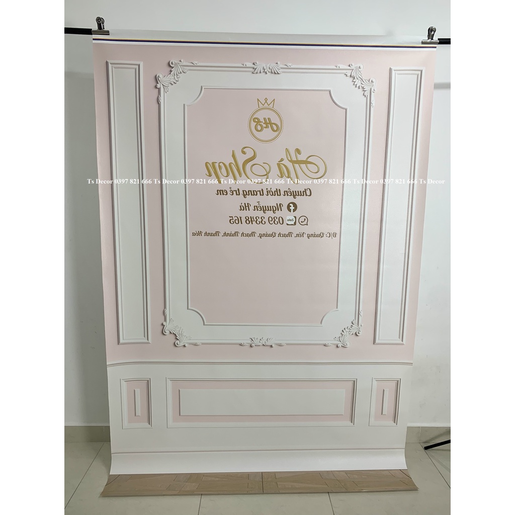 Phông Nền Chụp Ảnh và Livestream Màu Tím 3D 5D Cao Cấp