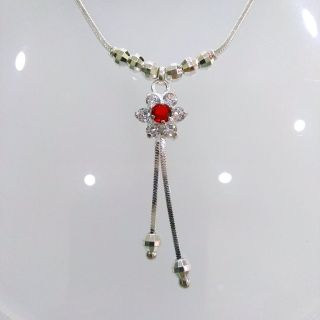 Dây chuyền bạc Dây mì liền mặt hoa bạc ta Van Jewelry