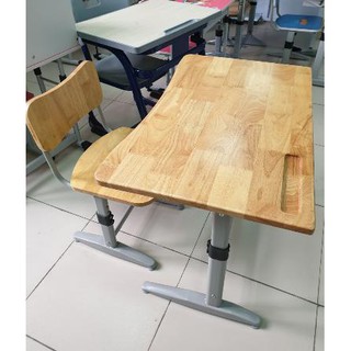 Bàn học sinh tiểu học gỗ tự nhiên-Chính hãng XUÂN HÒA 14-07CS