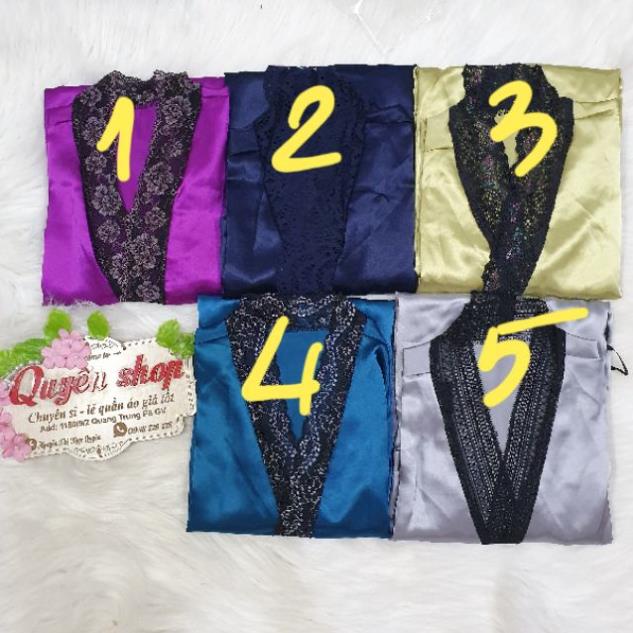 Áo choàng ngủ phối ren phom 60kg ! | BigBuy360 - bigbuy360.vn