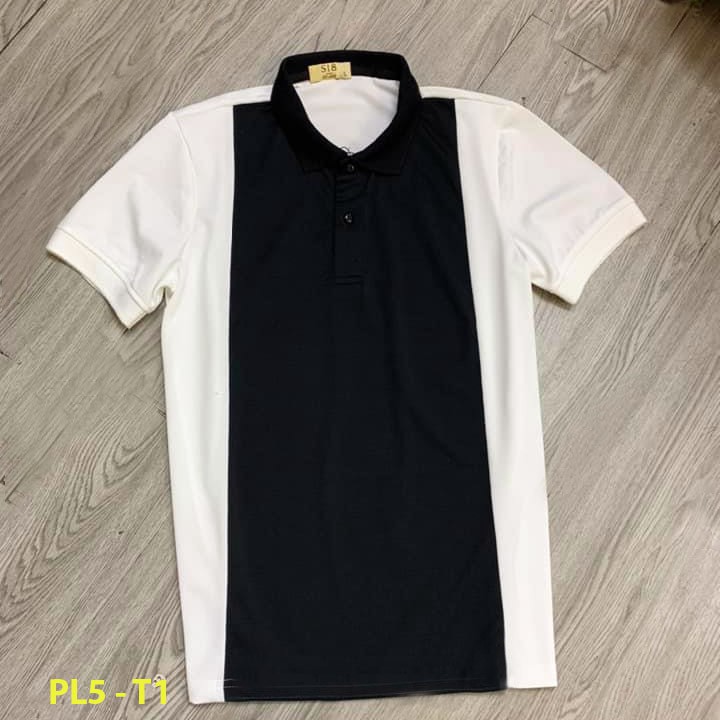 ÁO THUN NAM NGẮN TAY CỔ BẺ PHỐI MÀU (PL5) THỜI TRANG SIÊU HOT 2021 | BigBuy360 - bigbuy360.vn