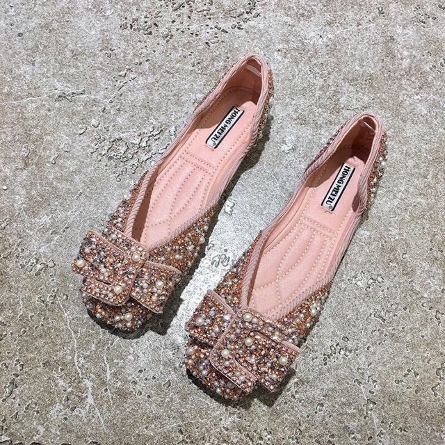 (ORDER) giày búp bê bệt đính đá - Có ảnh thật | BigBuy360 - bigbuy360.vn