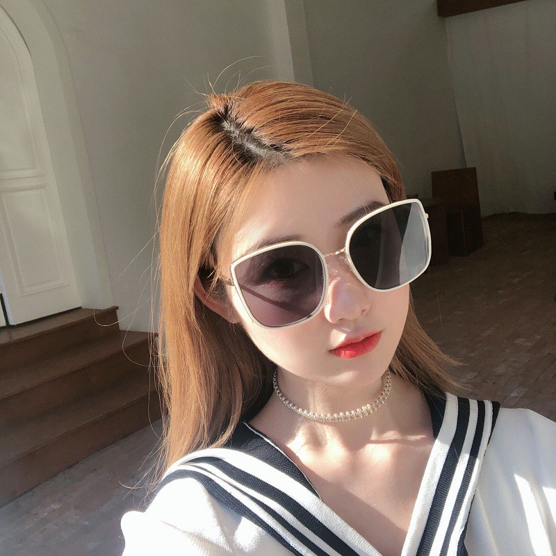Kính mát nữ mắt vuông chống tia UV thời trang phong cách Hàn Quốc đẹp cao cấp sang trọng EMOJI 208