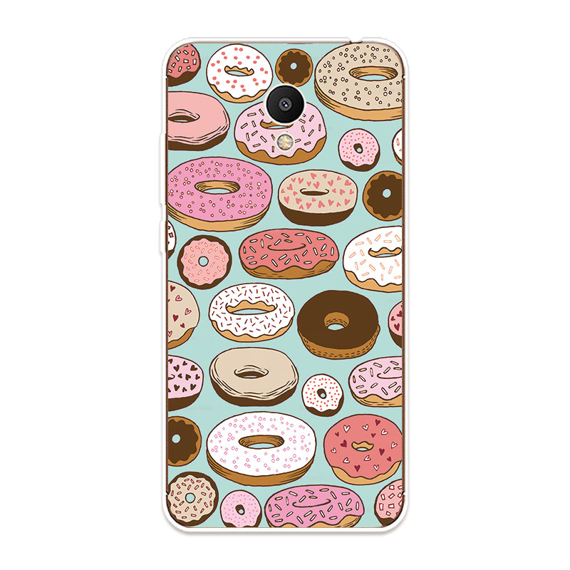 Meizu M3 M3S M5 M6 Note Soft TPU Silicone Phone Case Cover Dessert