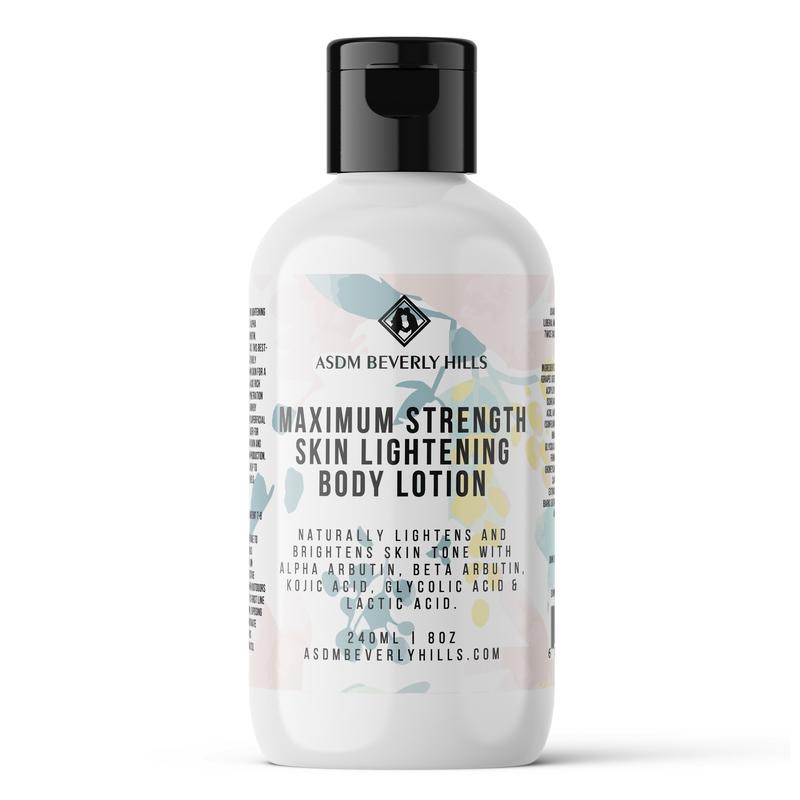 Kem dưỡng sáng da toàn thân ASDM Beverly Hills Natural Maximum Strength Skin Lightening Body Lotion 240ml