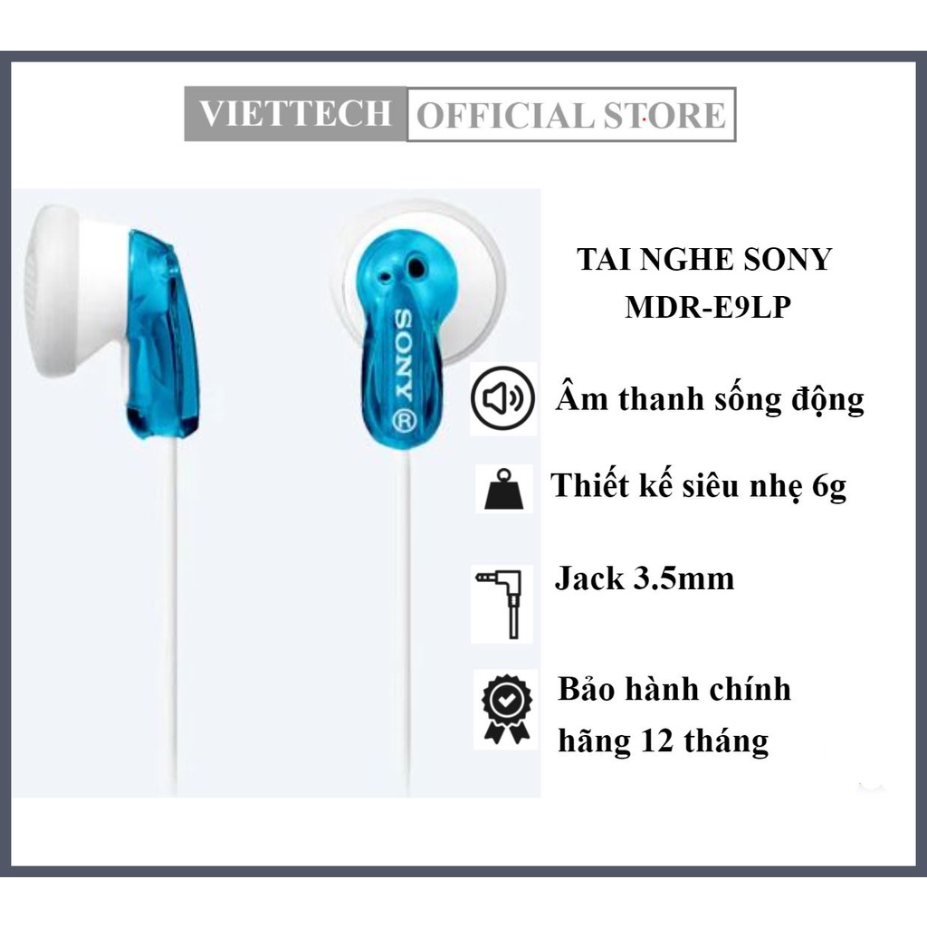 Tai Nghe Nhét Tai Sony MDR-E9LP - Chính Hãng - Bảo Hành 12 tháng