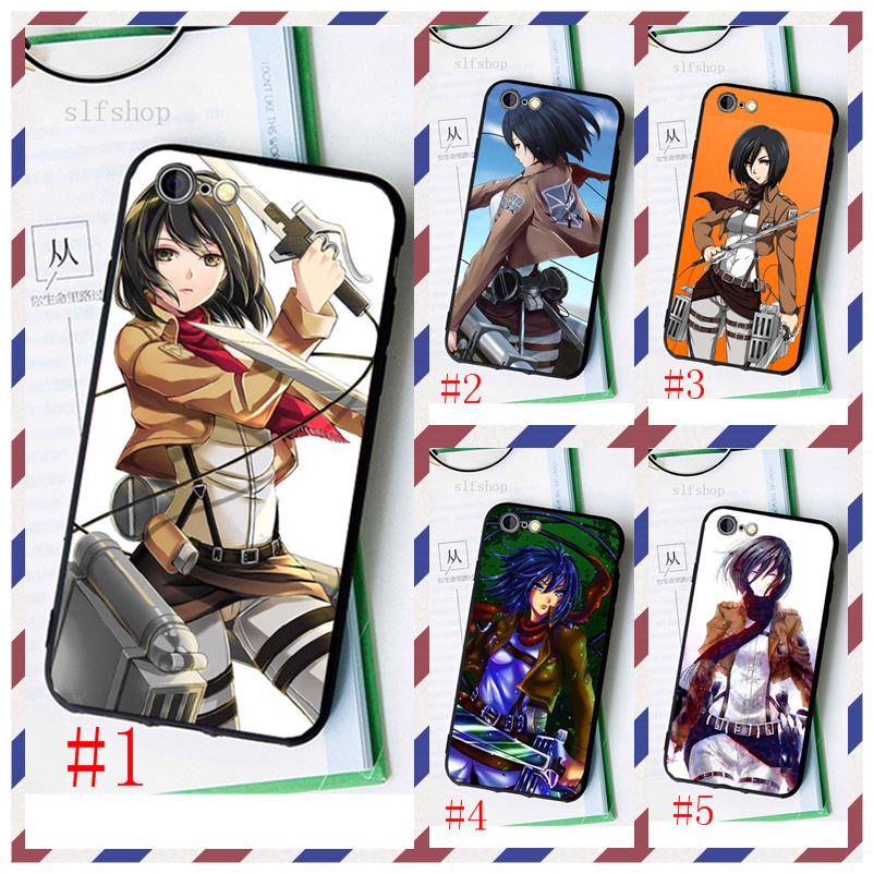 Ốp Điện Thoại Mềm In Hình Attack on Titan Mikasa 2022 Cho Htc 630 610 626 650 728 820 Mini 620 825