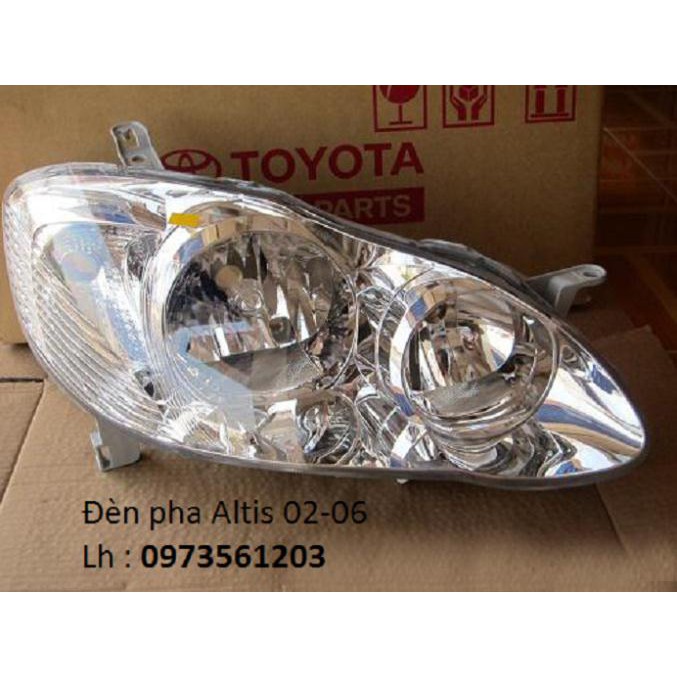 Đèn pha Altis 2002-2003-2004-2005-2006 -tặng vòng xoay hương hoa