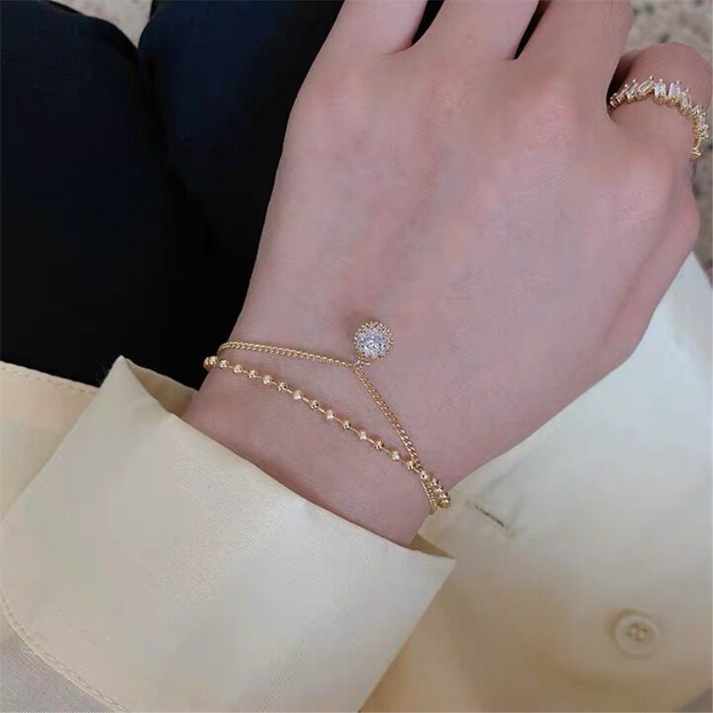 Vòng Tay Thiết Kế Đơn Giản Phong Cách Hàn Quốc Cho Nữ