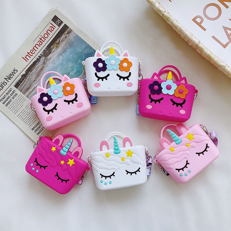 Túi xách đeo vai hình vuông nhỏ gọn xinh xắn dành cho bé gái