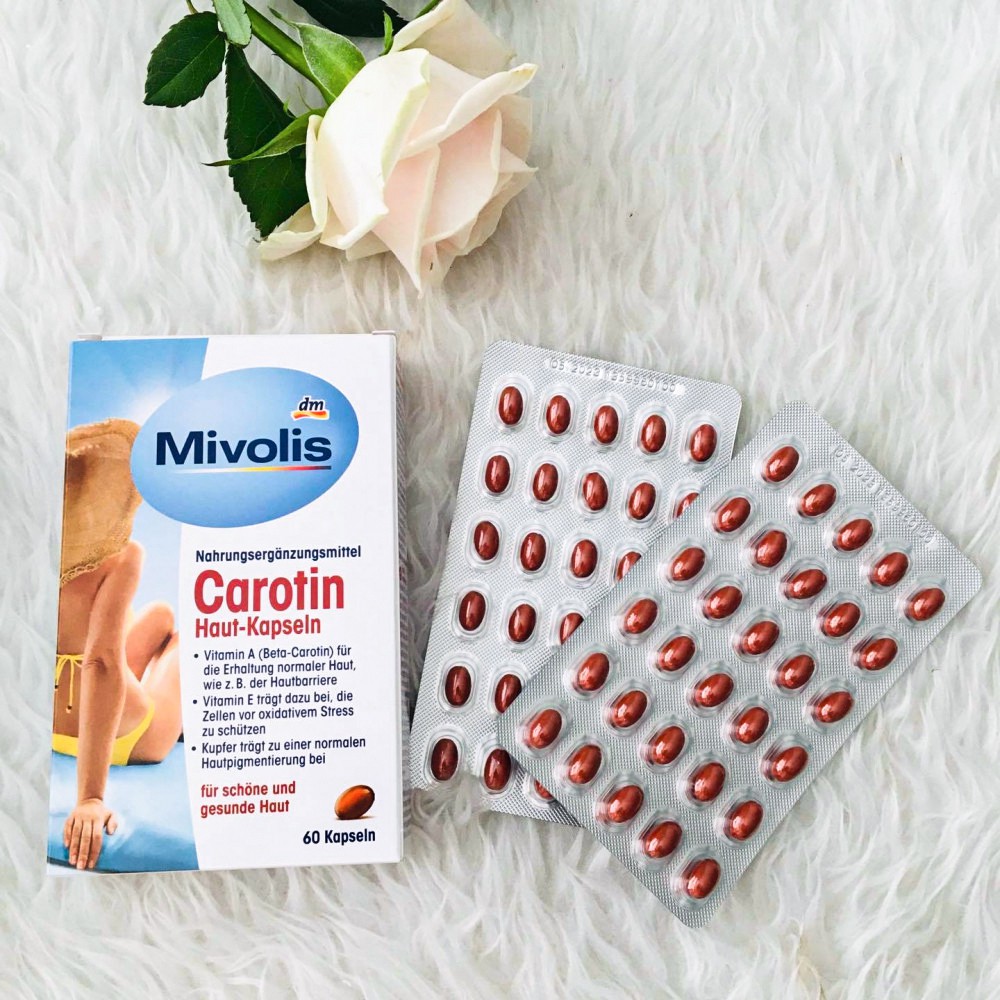 Viên chống nắng Mivolis Carotin [Hàng Đức Bill Dm]