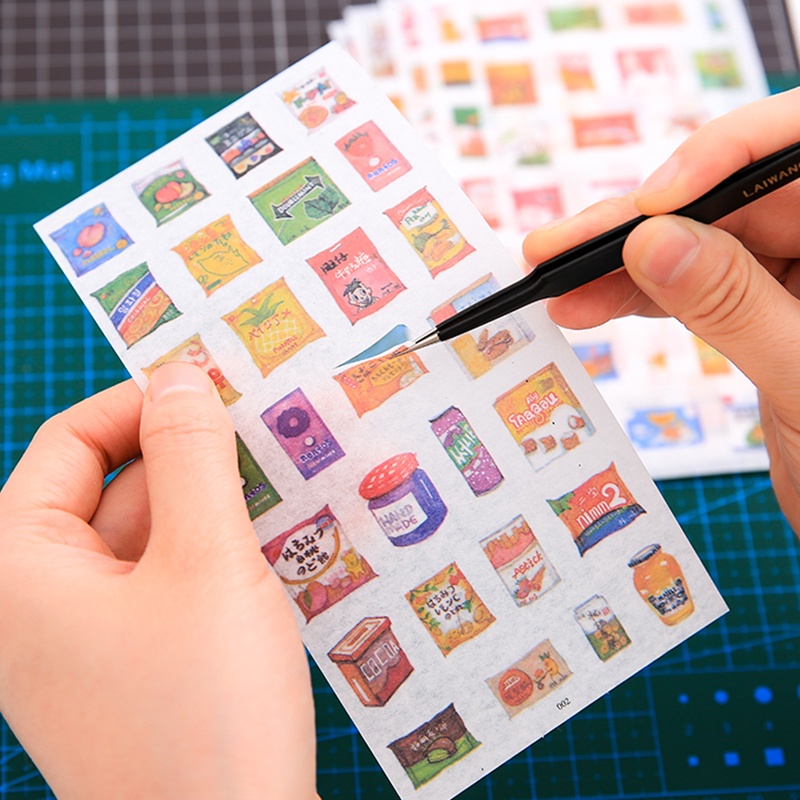 Nhíp Gắp Sticker Màu Đen Mũi Nhọn / Khủy Tay Kiểu Hàn Quốc Chuyên Dùng Cho Học Sinh