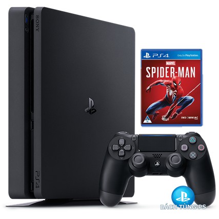 MÁY PS4 SLIM 1TB CHÍNH HÃNG CUH 2218A-B01 Tặng kèm Spider Man