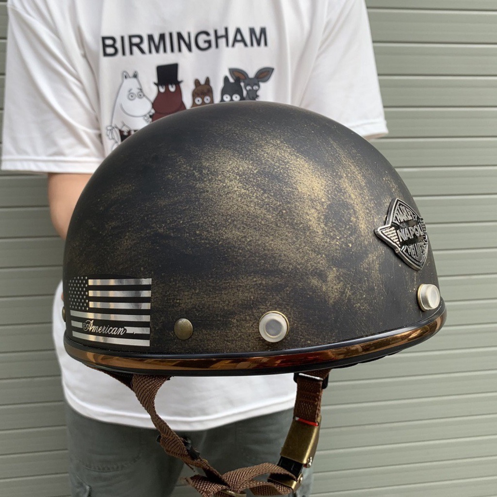 Nón Bảo Hiểm 1/2 Napoli Harley N04 - Bảo Hành Chính Hãng 12 Tháng