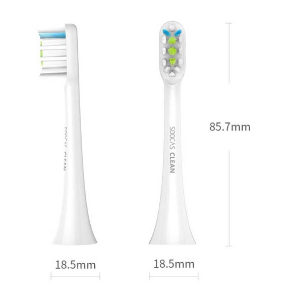 Bộ 2 chiếc Đầu bàn chải thay thế # Xiaomi Toothbrush head for soocare brushtooth (2pcs/set)