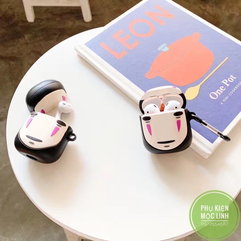 NO FACE MAN] Case Vỏ Bao Airpods Đựng Tai Nghe Airpod 1 2 silicon dẻo Tặng kèm móc sắt Cover i11, i12... VÔ DIỆN NAM