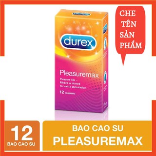 Freeship 50K Bao Cao Su Durex Pleasuremax gân gai hộp 12 chiếc