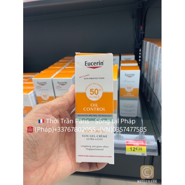 Kem chống nắng Eucerin da dầu