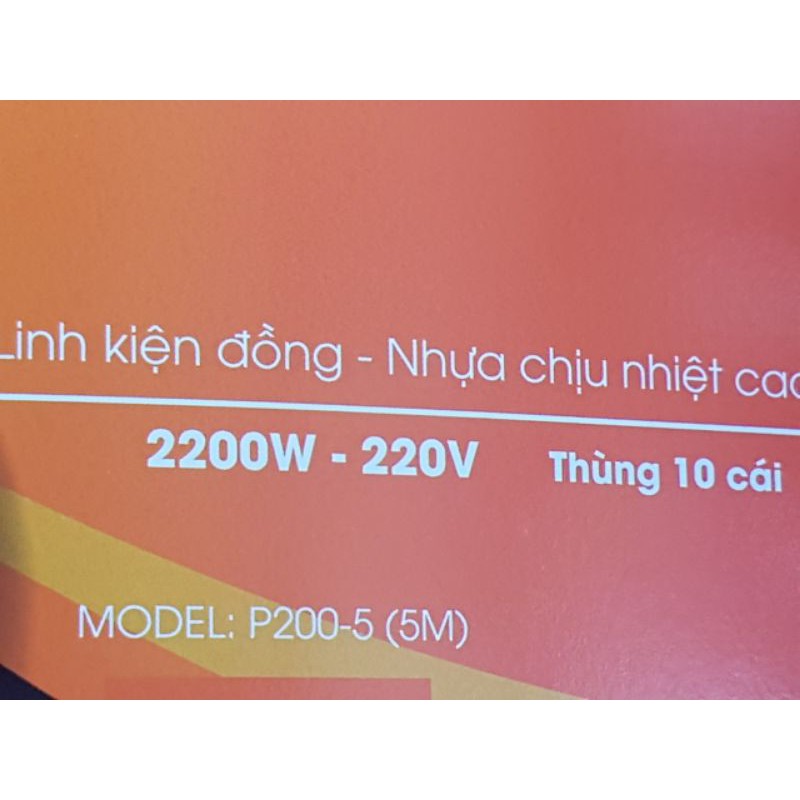 Ổ cắm điện tròn 2000W x 5M...