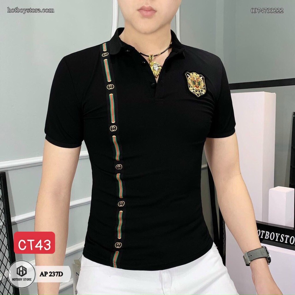 Áo Thun Nam Ngắn Tay Có Cổ  𝐅𝐑𝐄𝐄 𝐒𝐇𝐈𝐏  Áo Phông Nam Đẹp Vải Thun Co Giãn Thời Trang Hpfashion - Atnhp07