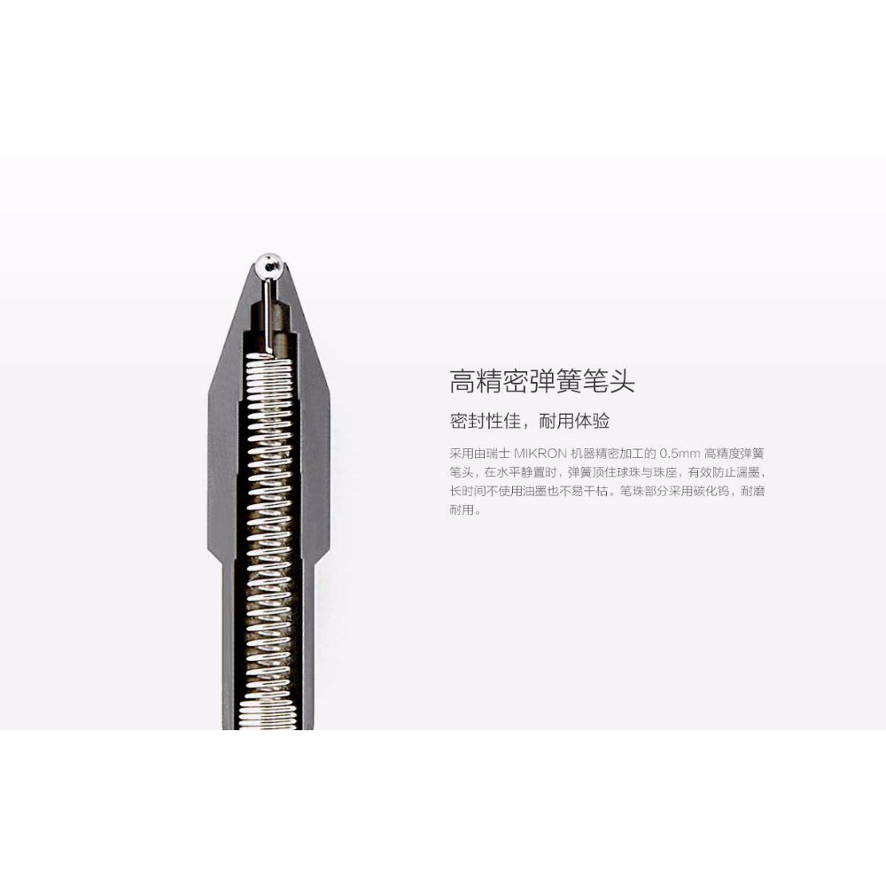 Set 10 Ruột Bút Bi Mực Gel Xiaomi 9.5mm