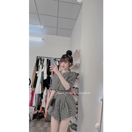 Set dạ áo kèm quần