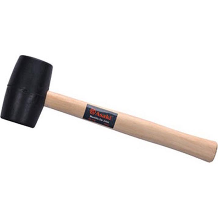680g búa cao su cán gỗ asaki ak-378