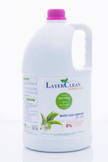 Nước rửa chén bát hữu cơ layer clean