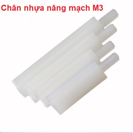 Đế nâng mạch chân nhựa M3*10+6, M3*15+6, M3*20+6