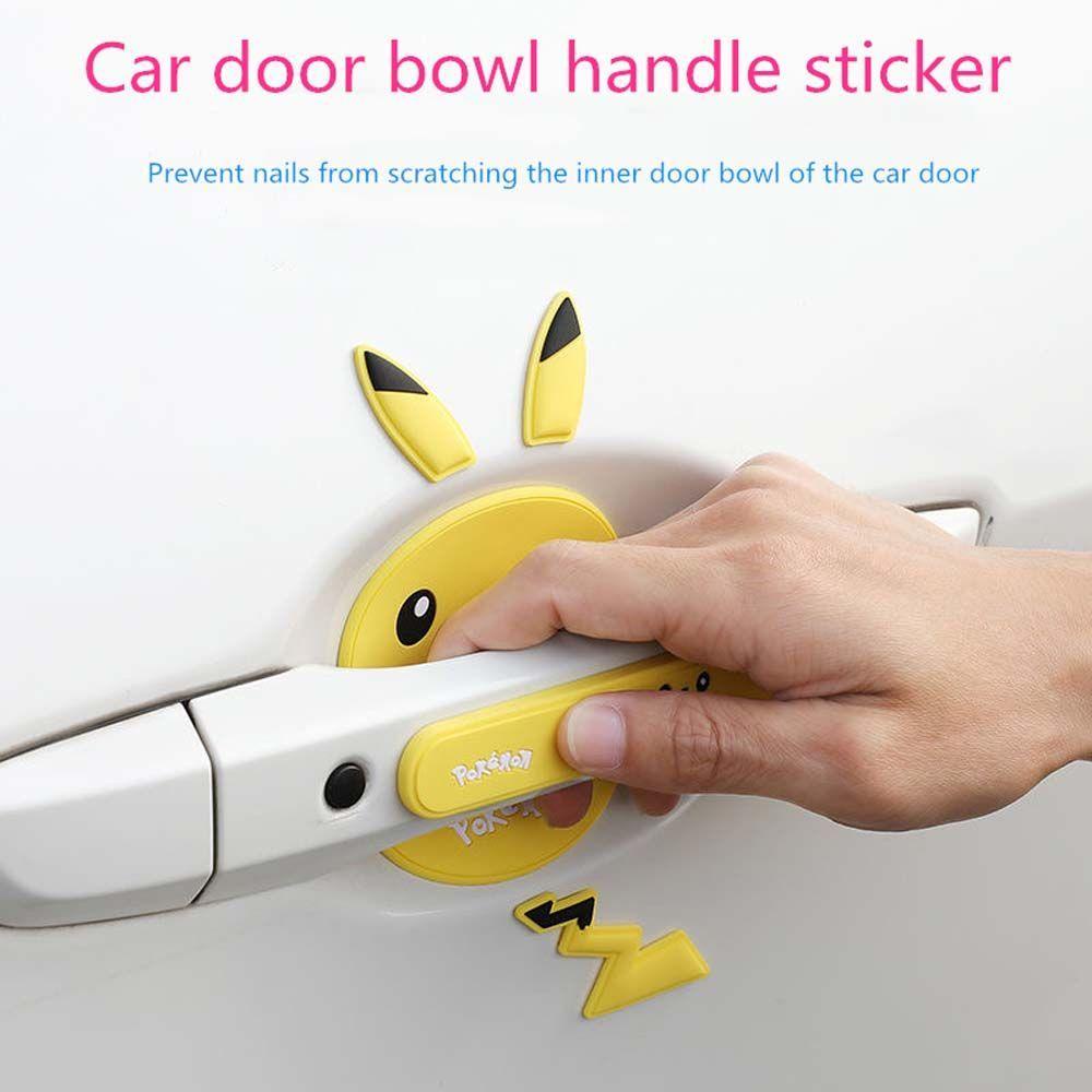 Miếng Dán Bảo Vệ Tay Cầm Cửa Xe Hơi Bằng Vinyl Sơn Màu Độc Đáo Tiện Dụng