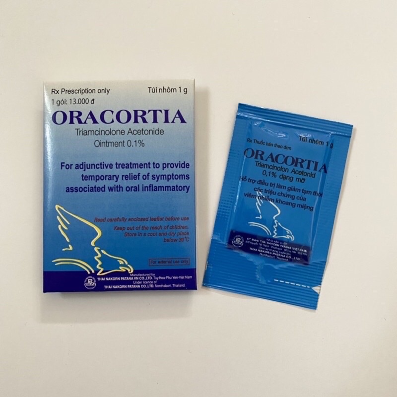 Oralcortia Bôi đẹn và nhiệt miệng tub 5g