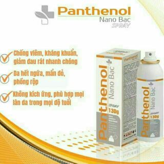 Xịt Panthenol Nano Bạc spray 130g