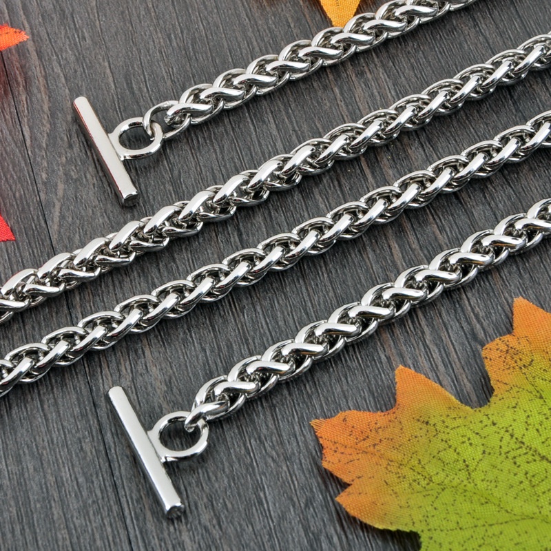 Dây xích đeo túi xách bằng kim loại phẳng mài nhẵn chất lượng cao bảo vệ môi trường dành cho bạn nữ