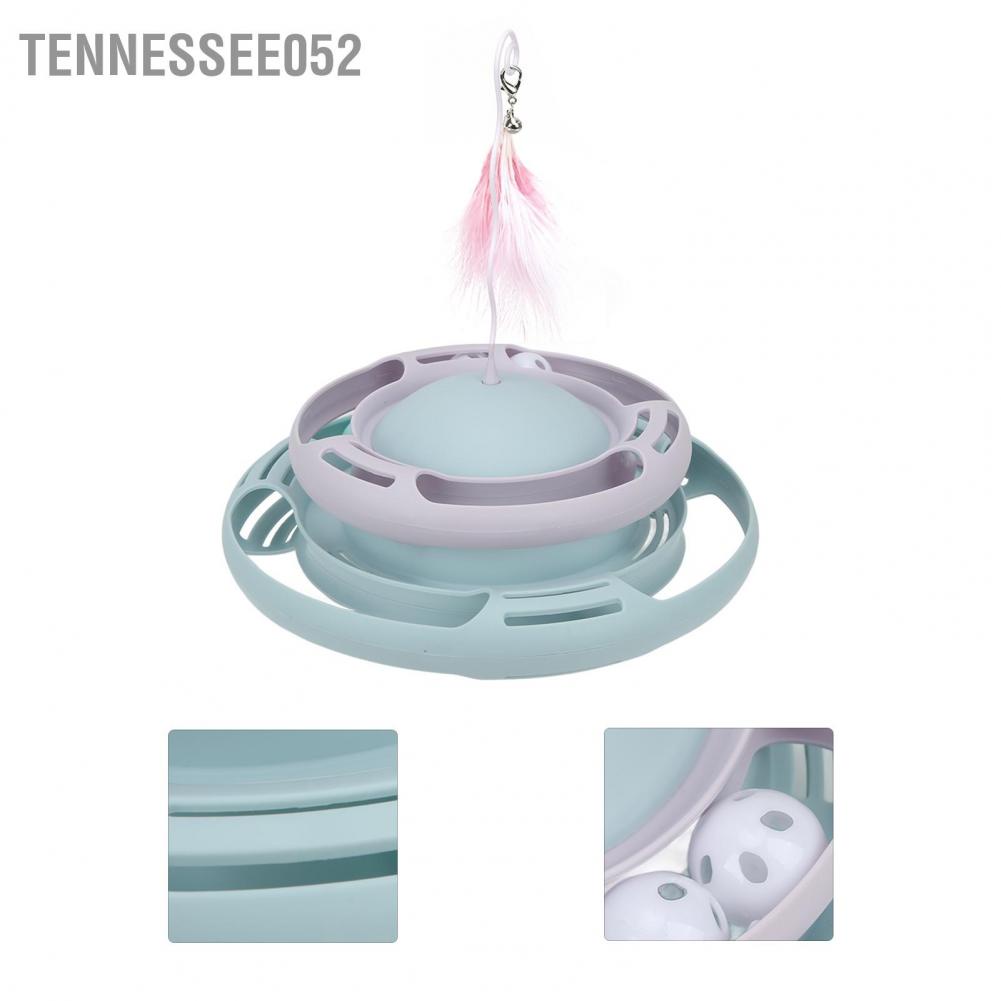 Hàng Sẵn Đồ Chơi tháp banh lật đật mới dễ thương cho mèo Đồ chơi bàn xoay cho mèo đa chức năng an toàn có gậy vui nhộn【Tennessee052】