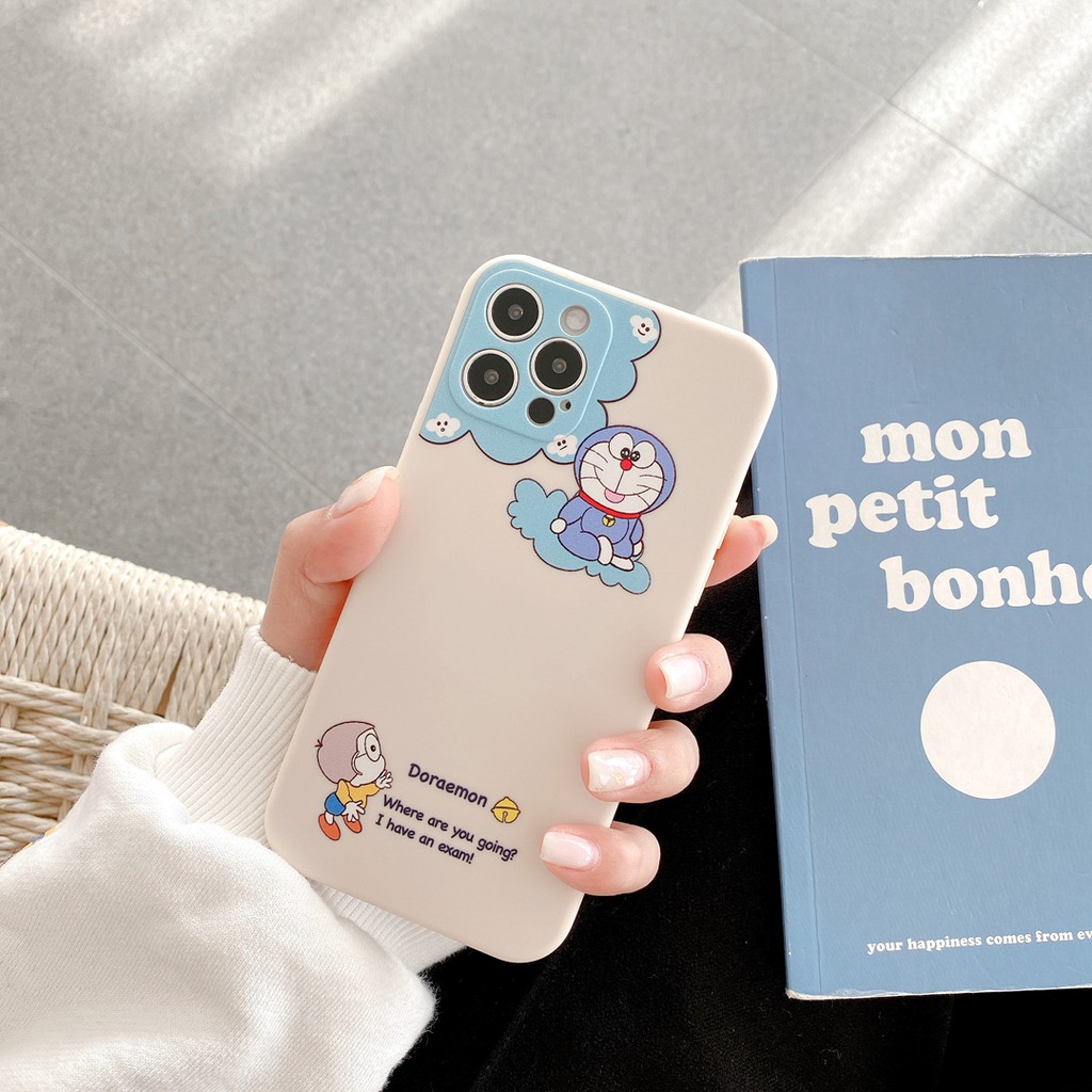 Ốp điện thoại họa tiết doraemon dành cho Iphone 7 7Plus 8 8 Plus Xr X / Xs Xs Max 11Pro Promax 12 Mini Pro Promax