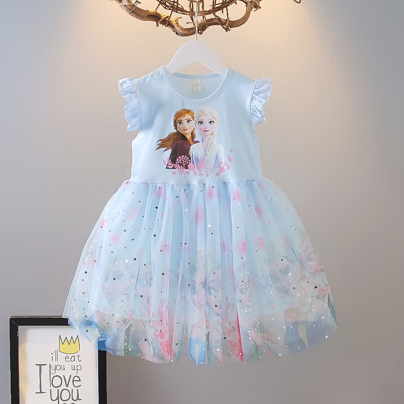 Váy elsa chân voan size 15-25kg