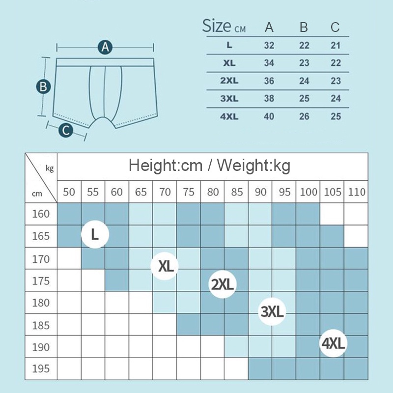 Quần lót chất lụa mát kháng khuẩn thoáng khí chất lượng cao thời trang mùa hè cho nam M264