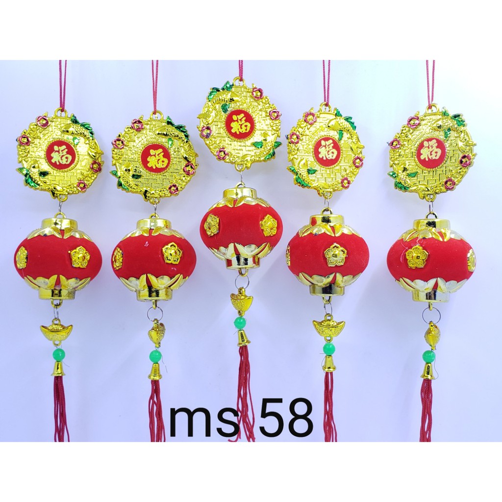 TIỀN ĐÈN NHUNG TRANG TRÍ TẾT NK58