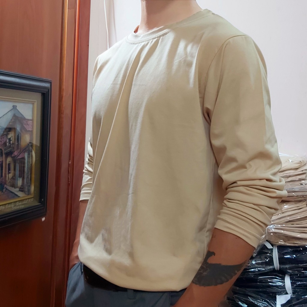 Áo thun dài tay nam nữ thu đông unixex phông trơn tay dài ATT1 | BigBuy360 - bigbuy360.vn