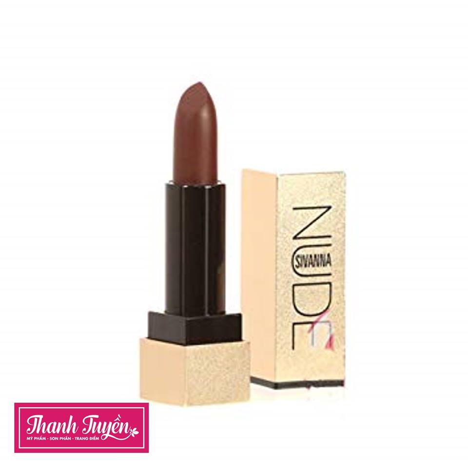 Son Thỏi Lì Sivanna Color Luxury Nude Matte Lipstick