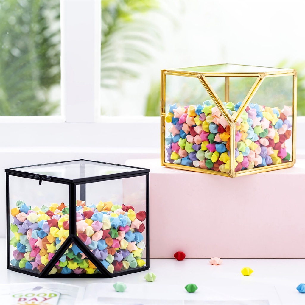 Lọ Thủy Tinh Đựng Trang Sức Hình Viên Thuốc Ngôi Sao May Mắn