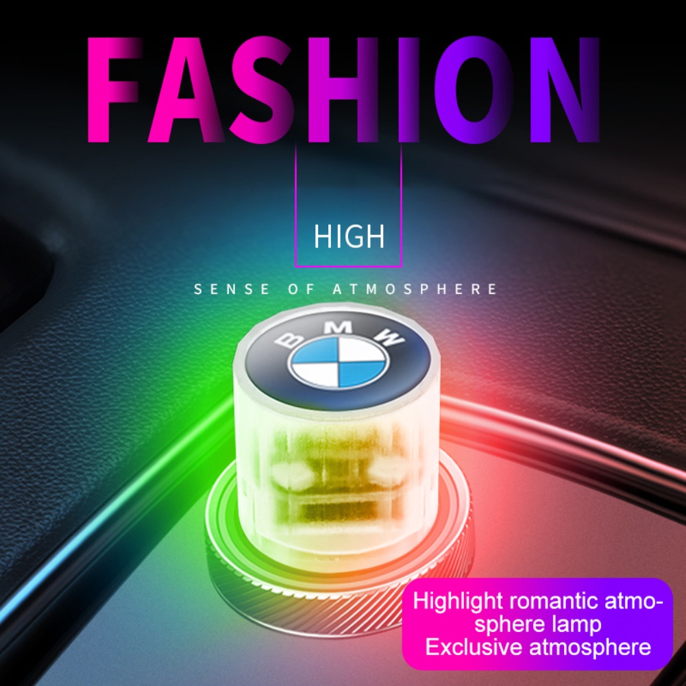 USB Bầu Không Khí Đèn Trang Trí Nội Thất Xe Hơi Khí Quyển Đèn Đọc Sách Led Usb Cho Ô Tô Nhiều Màu Sắc Đèn Xe Ô Tô Đa Năng Khí Quyển Sáng Cho xe BMW Audi Mercedes Benz Honda Toyota